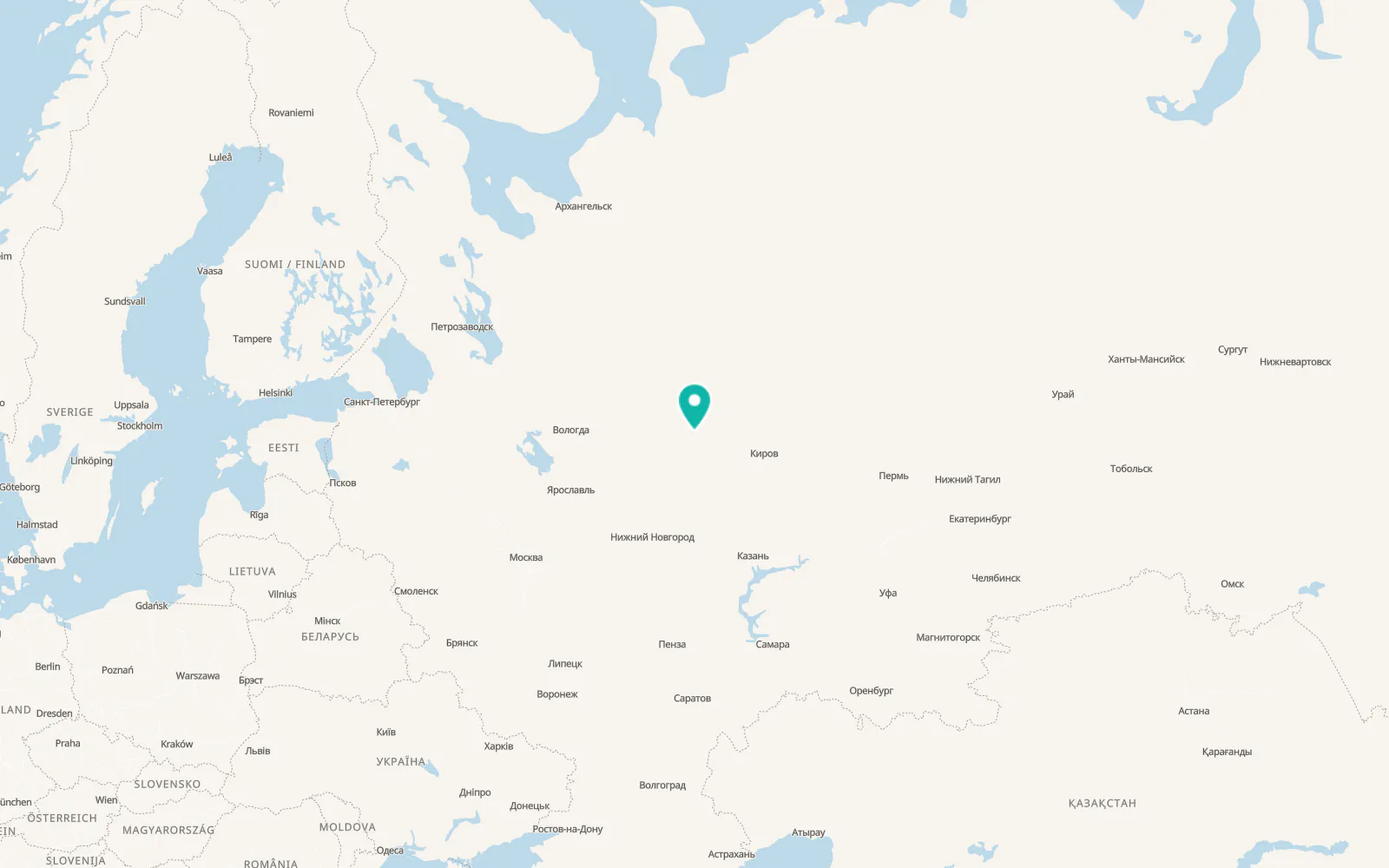 Map of Pavino
