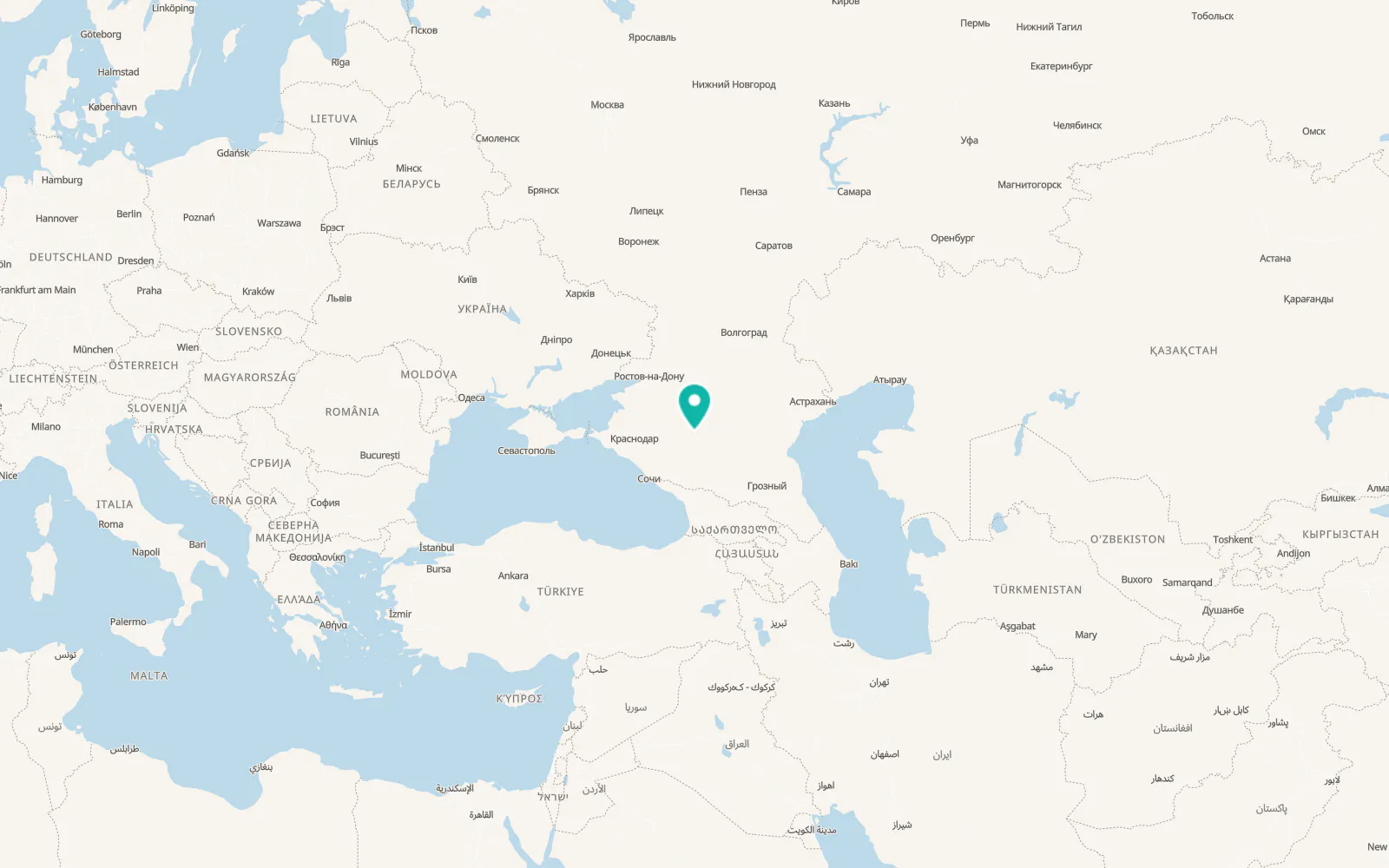 Map of Pelagiada
