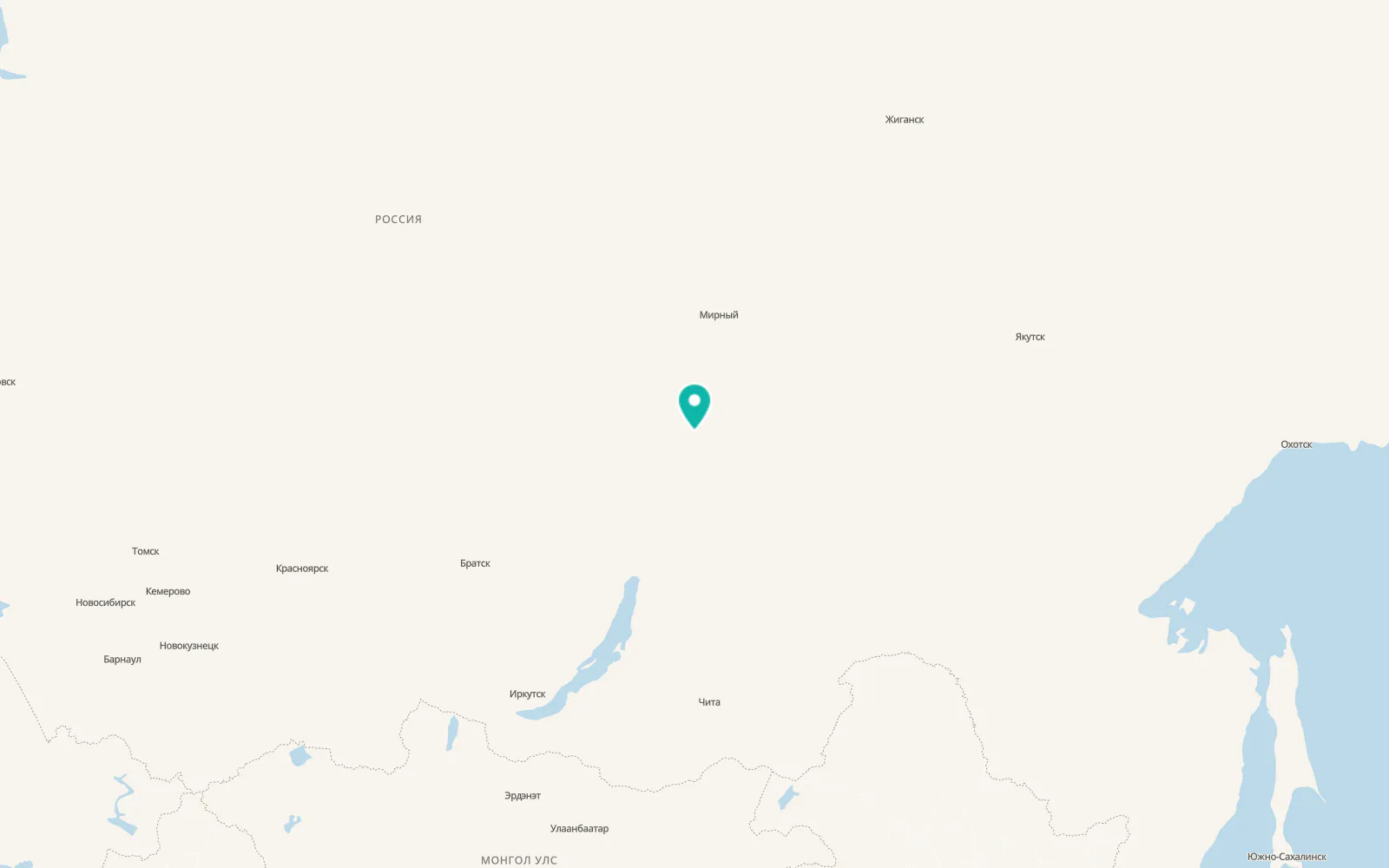 Map of Peleduy