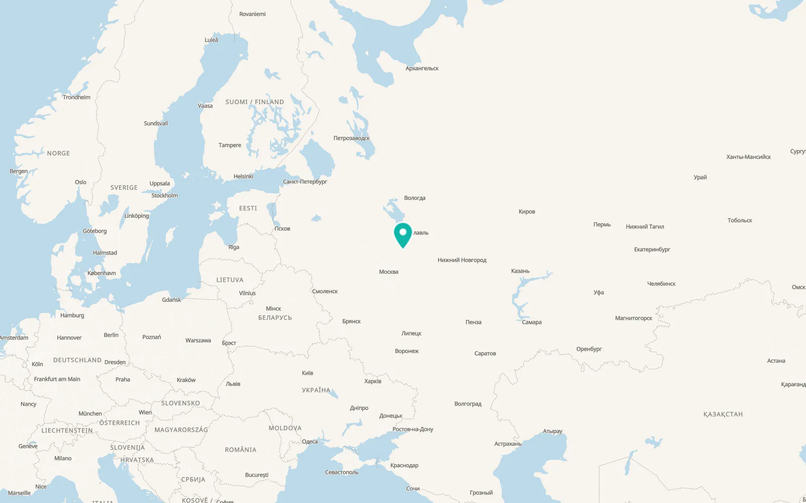 Map of Pereslavl’-Zalesskiy