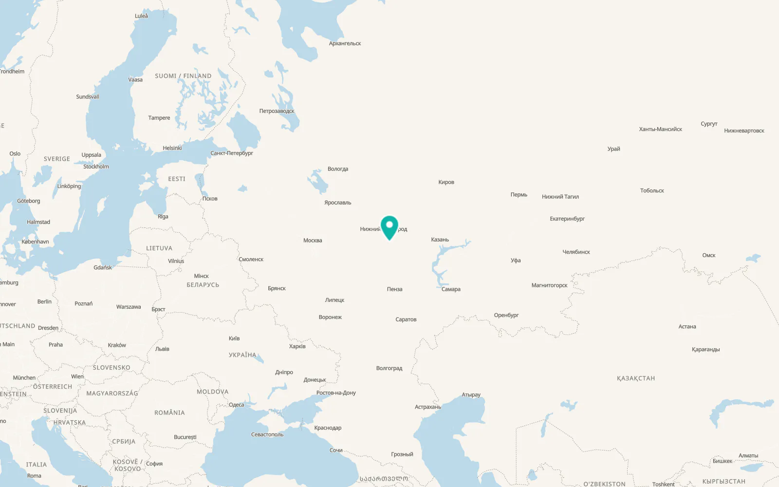 Map of Perevoz