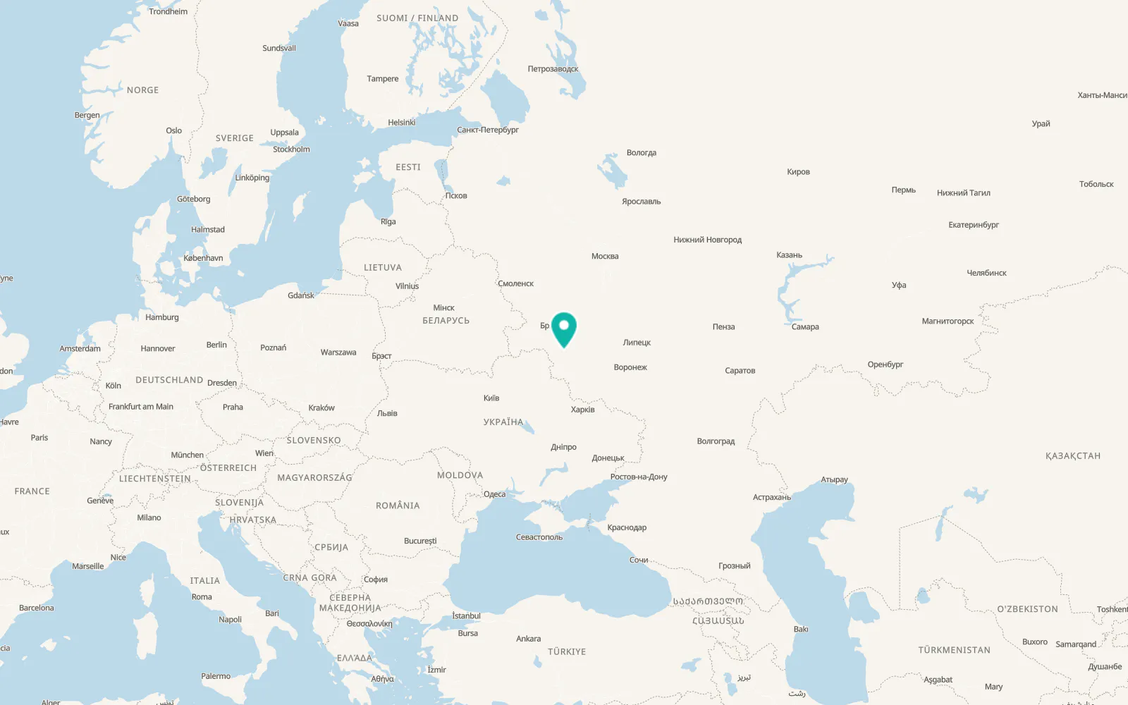 Map of Pervoavgustovskiy