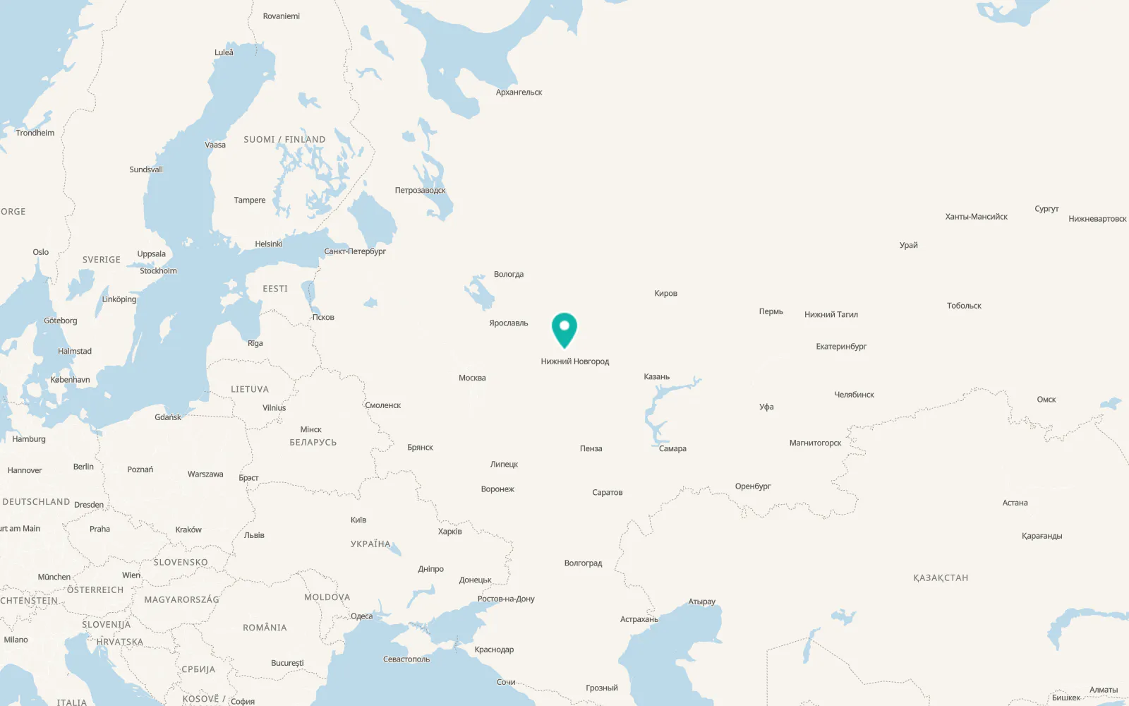 Map of Pervomayskiy