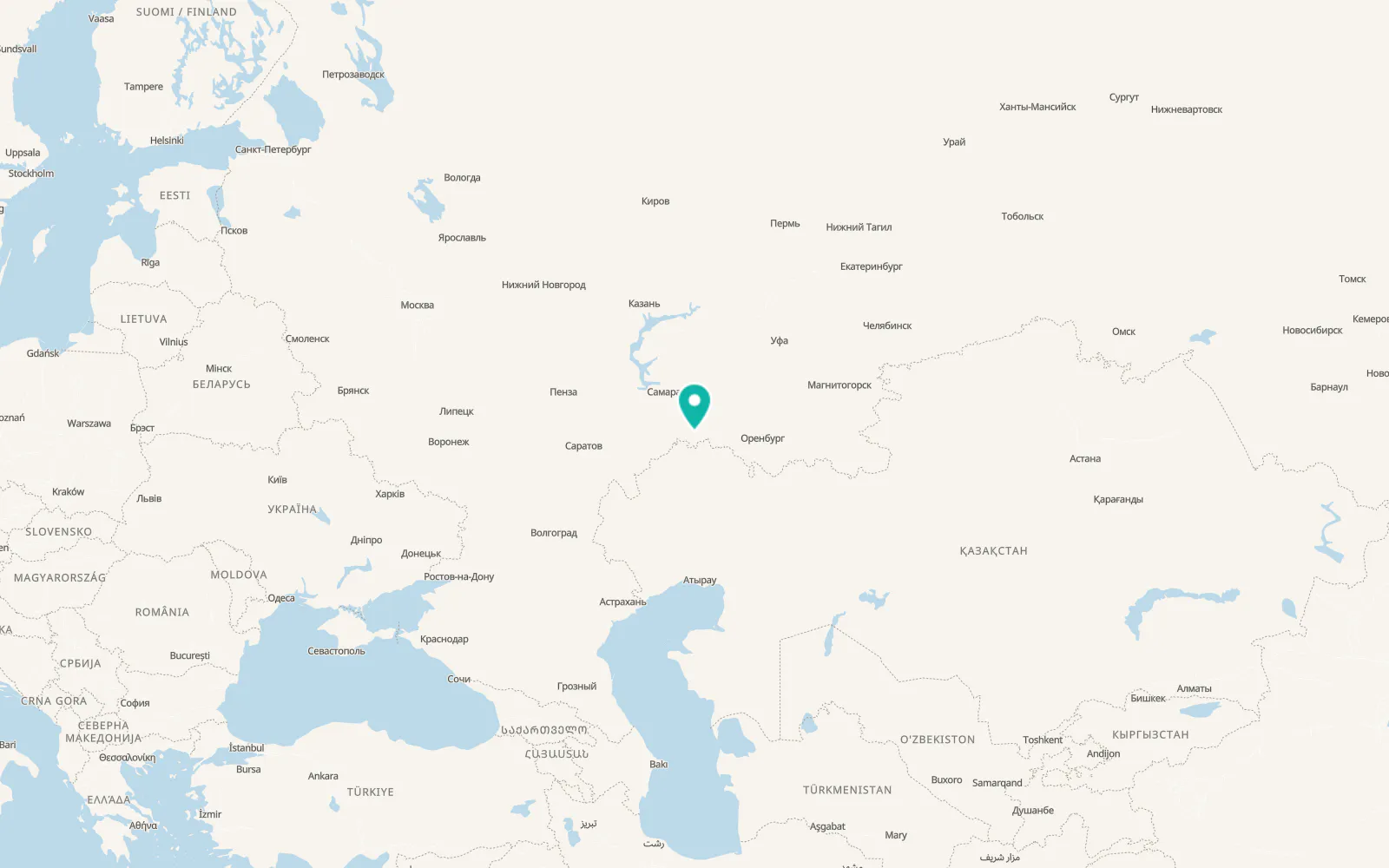 Map of Pervomayskiy