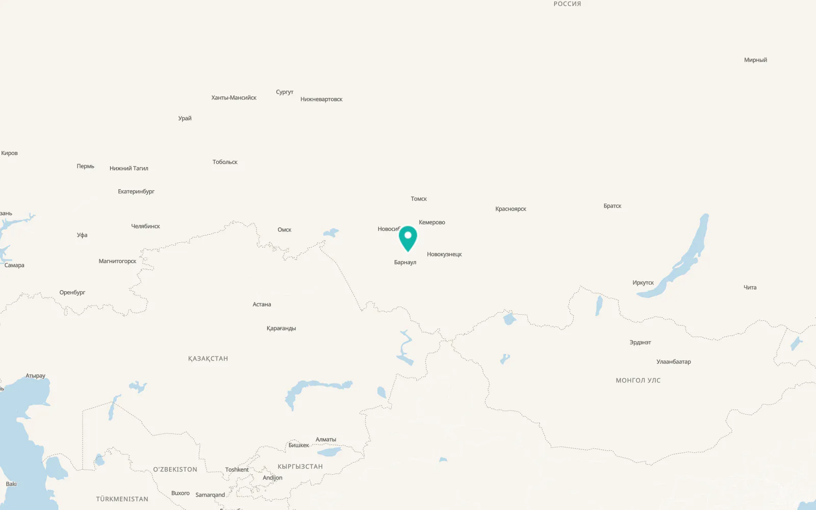 Map of Pervomayskoye