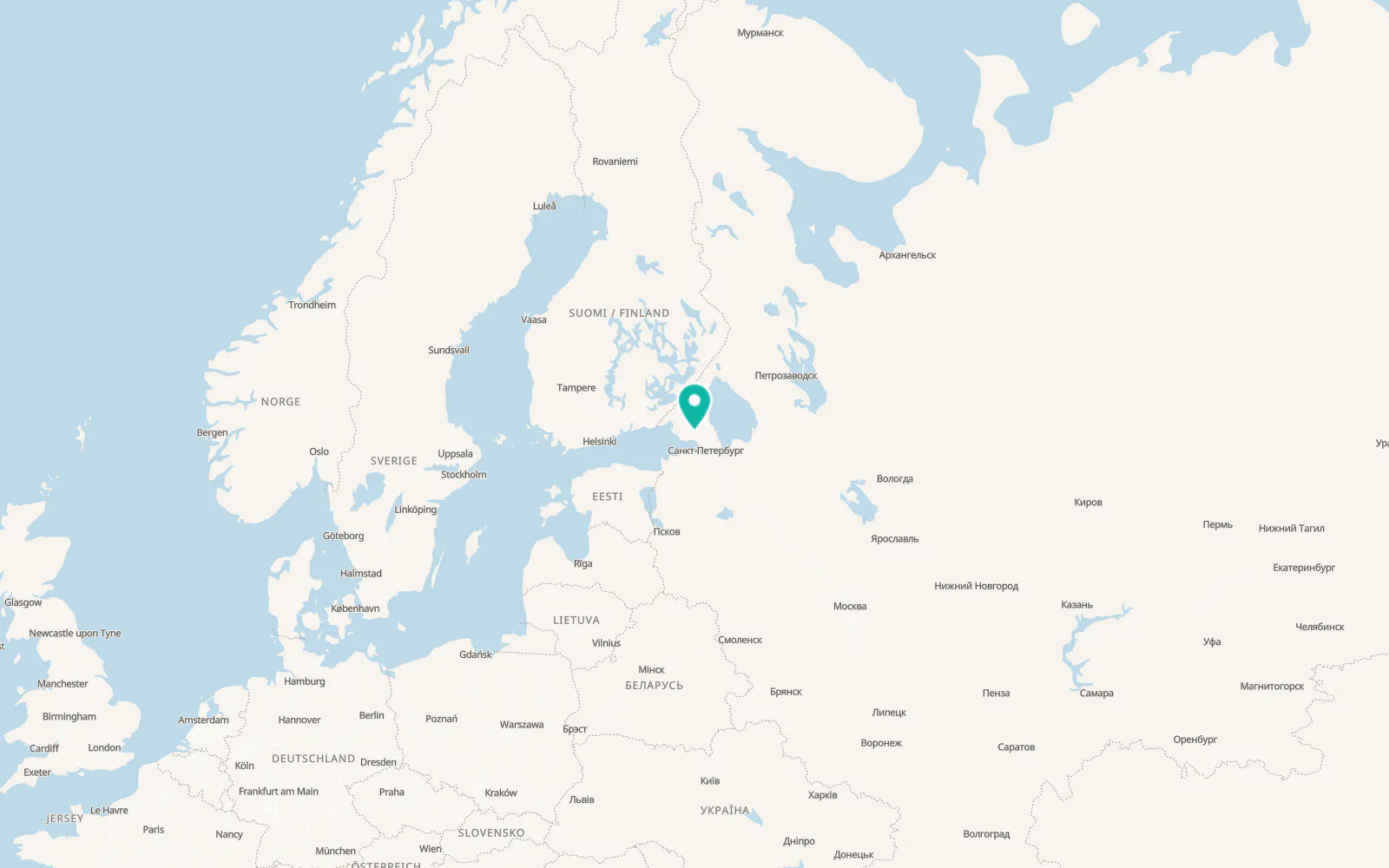 Map of Pervomayskoye