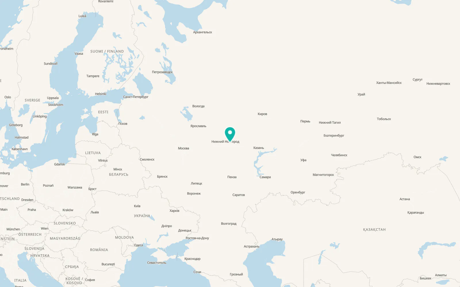 Map of Pervoye Maya