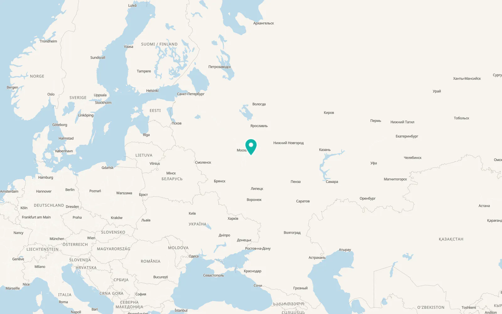 Map of Peski