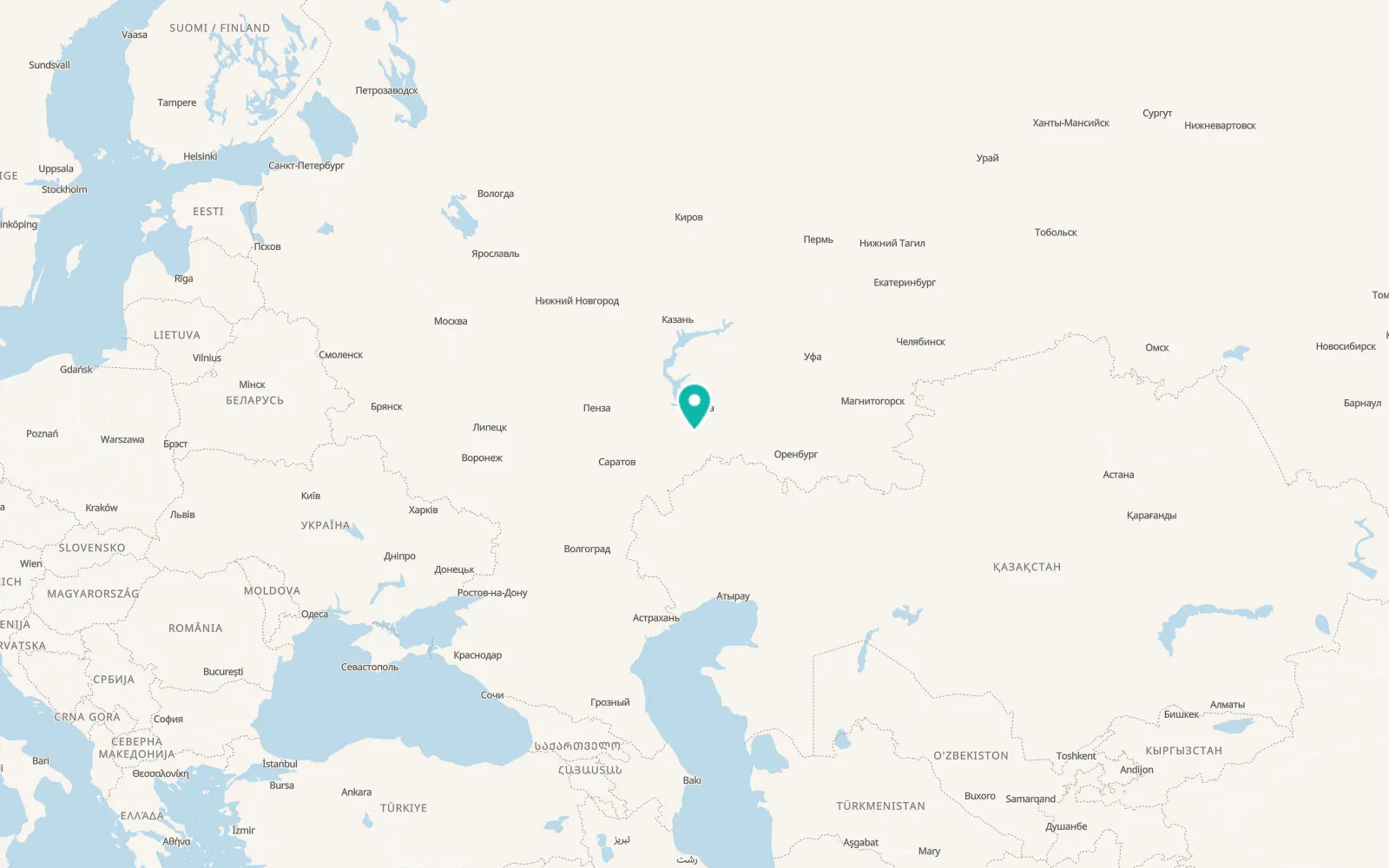 Map of Pestravka