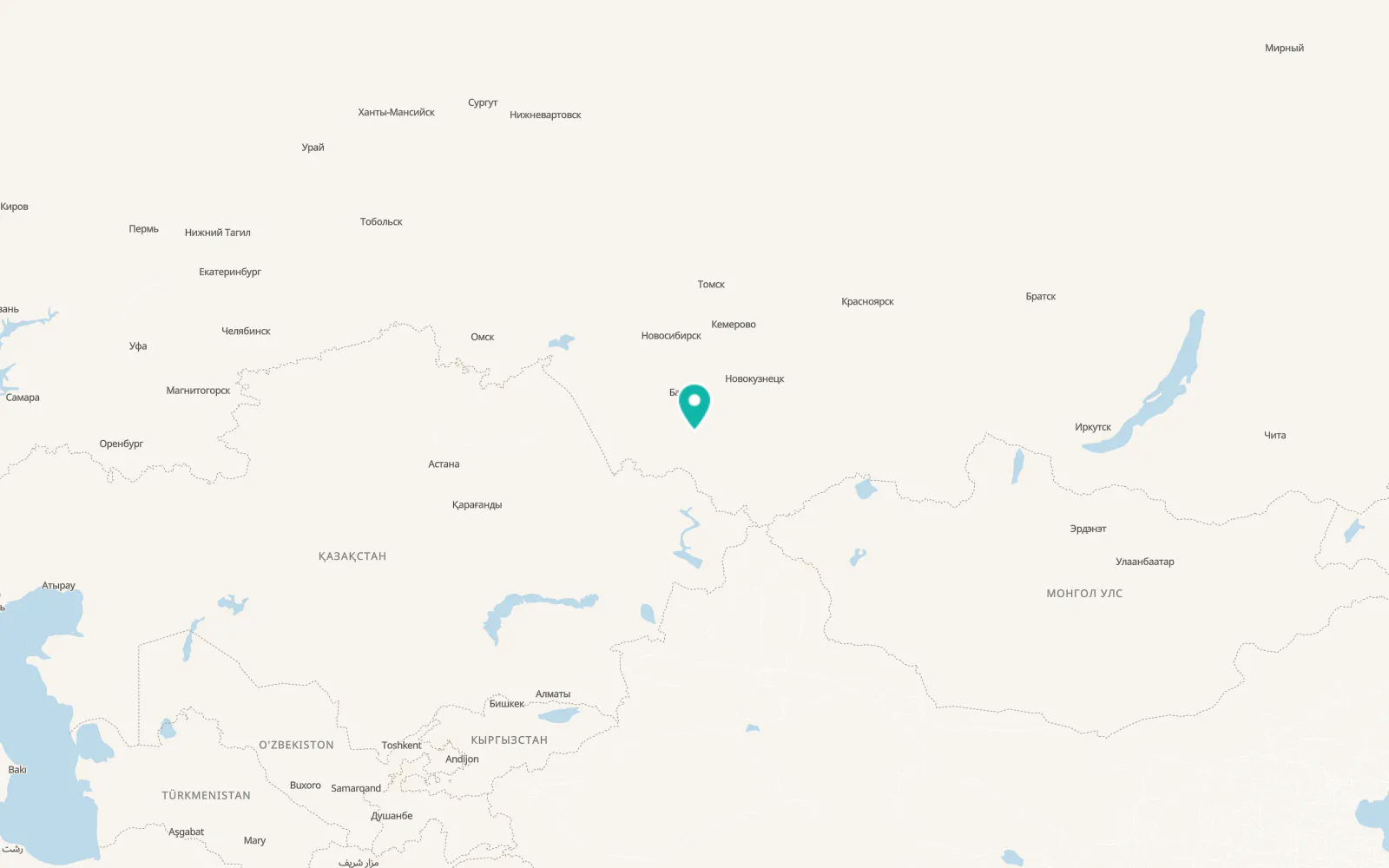 Map of Petropavlovskoye