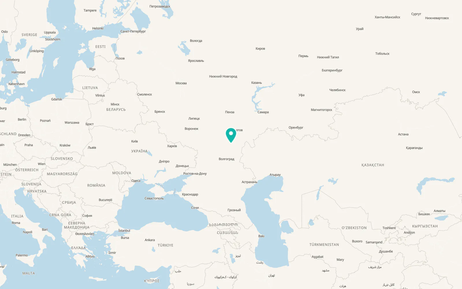 Map of Petrov Val