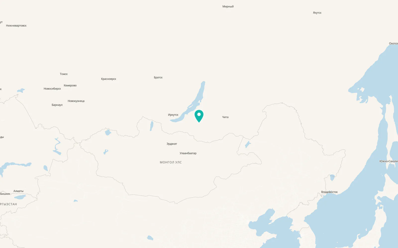Map of Petrovsk-Zabaykal’skiy