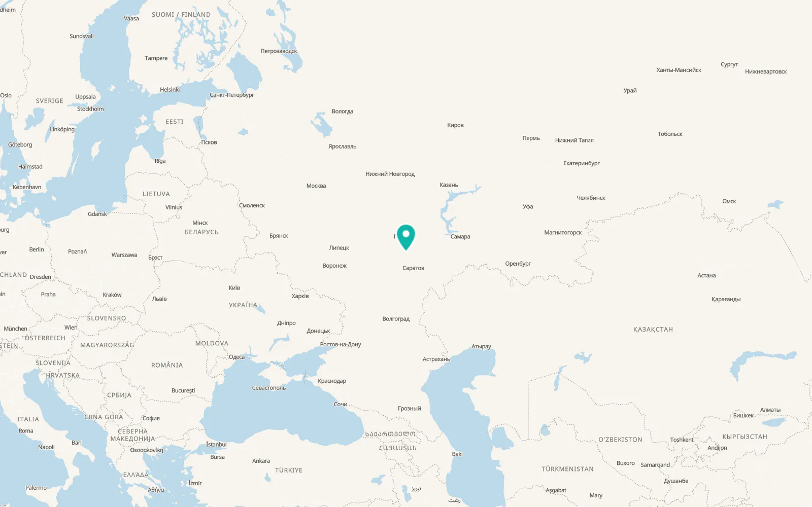Map of Petrovsk