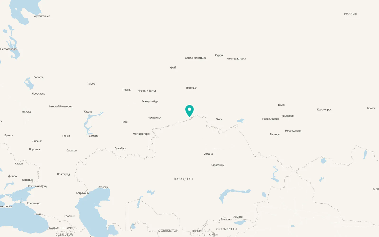 Map of Petukhovo