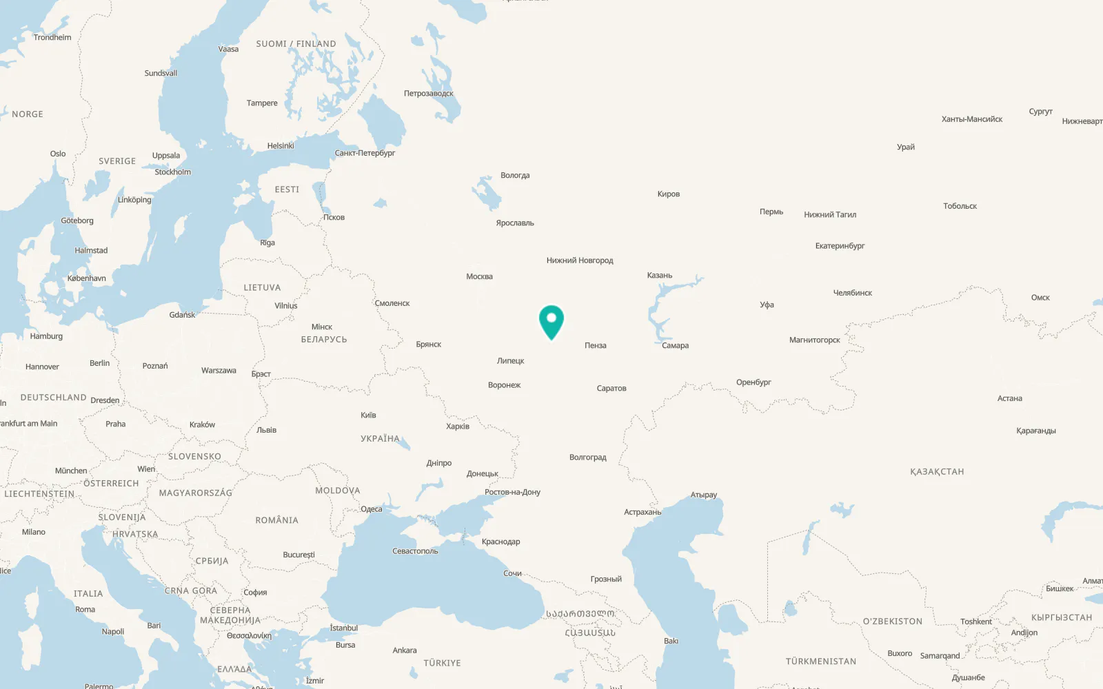 Map of Pichayevo