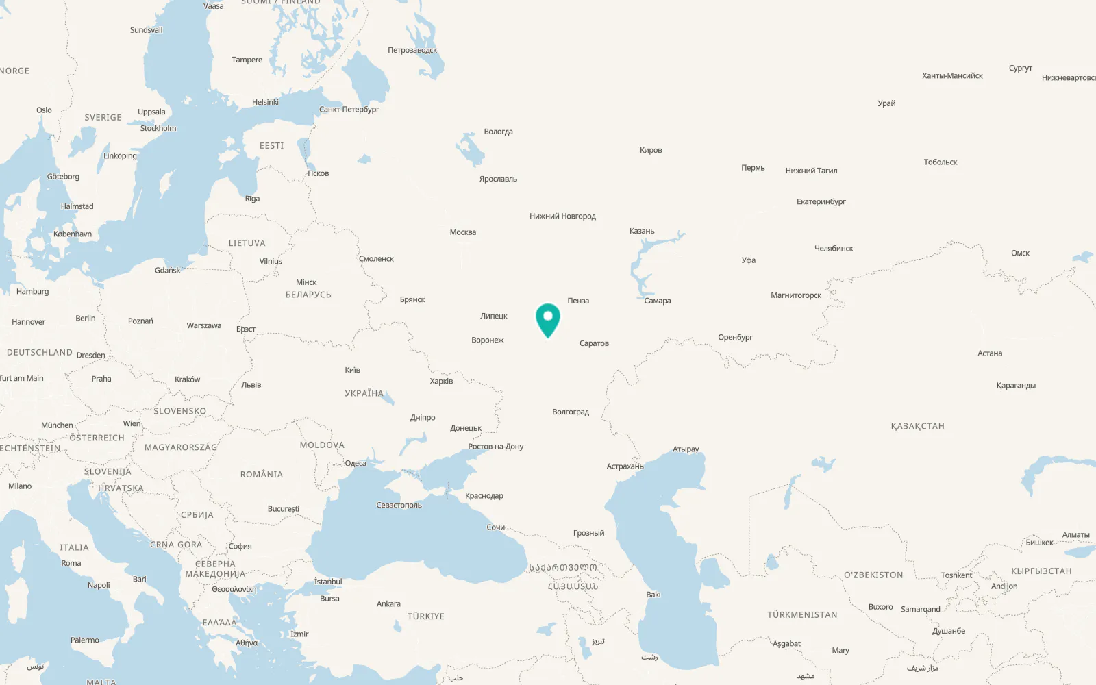 Map of Pinerovka
