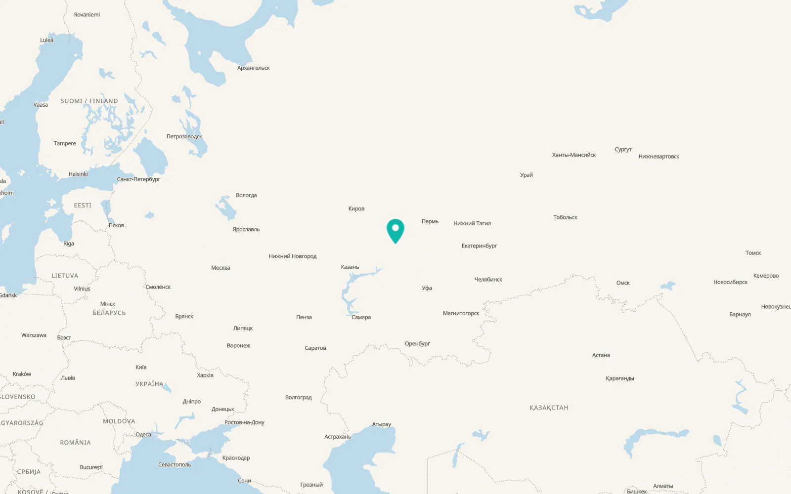 Map of Pirogovo
