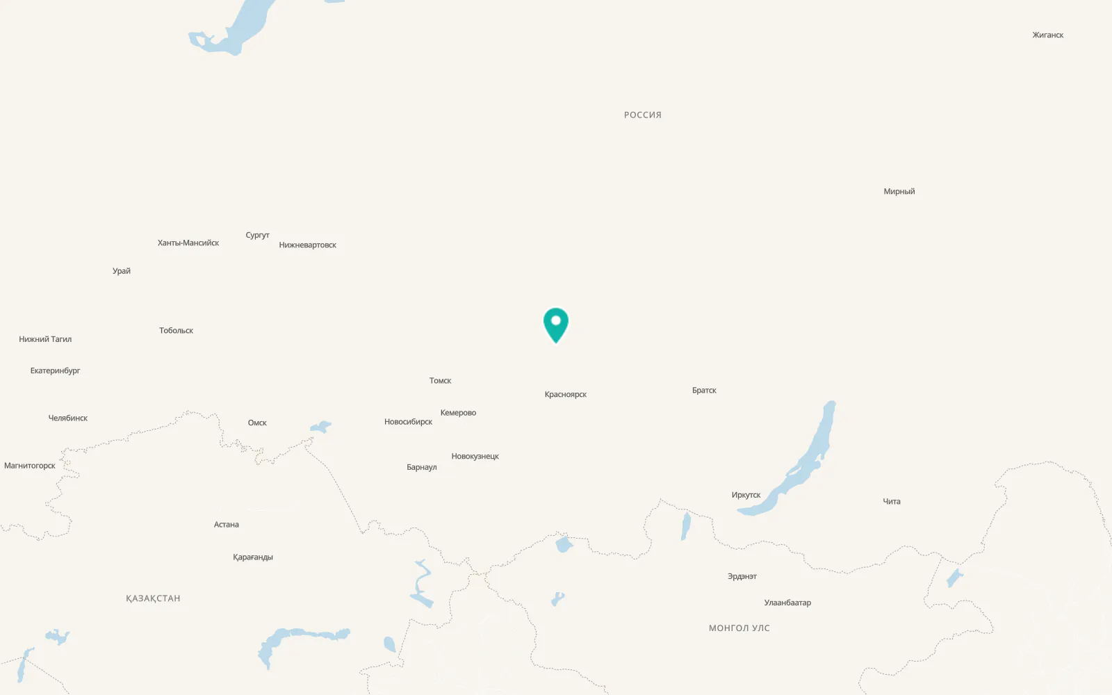 Map of Pirovskoye