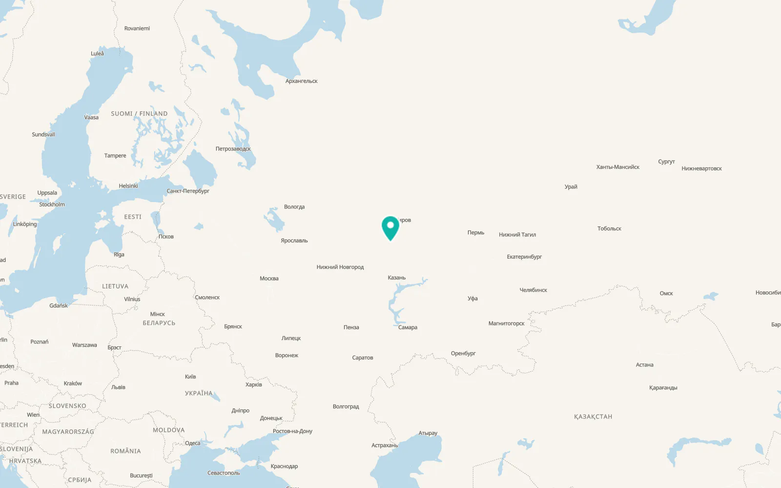 Map of Pizhanka