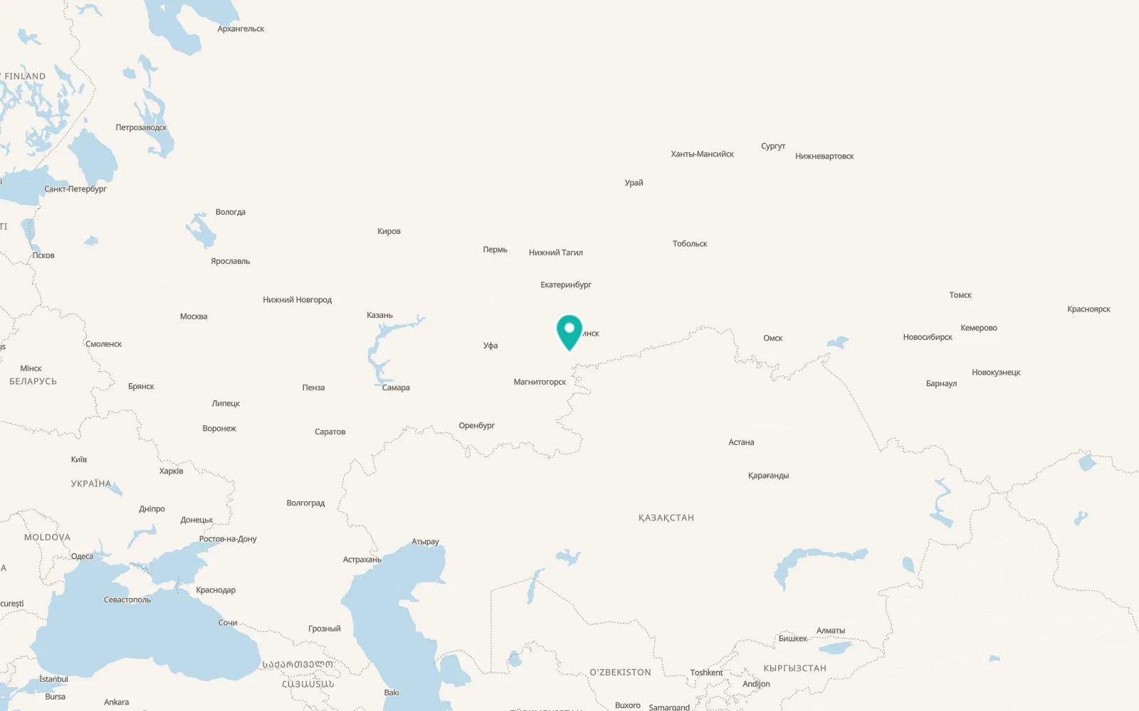 Map of Plast