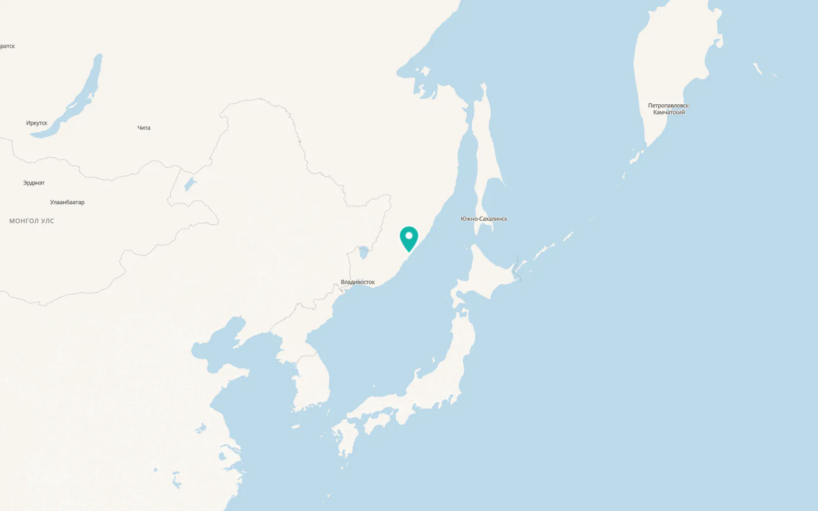 Map of Plastun