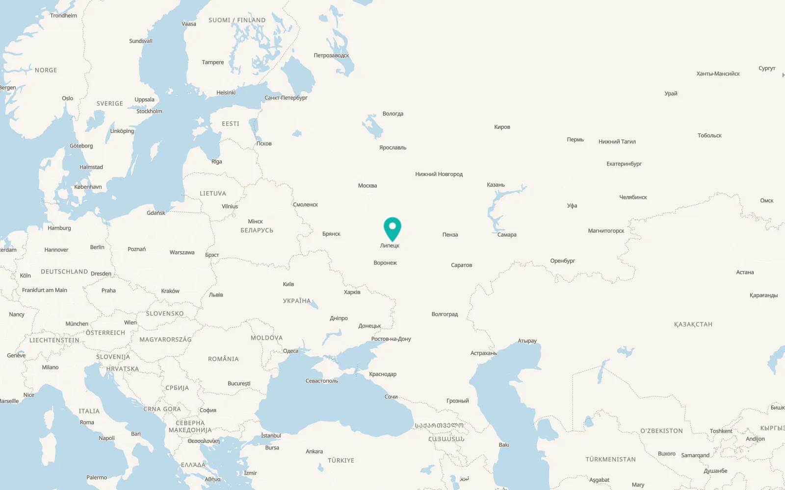 Map of Plekhanovo