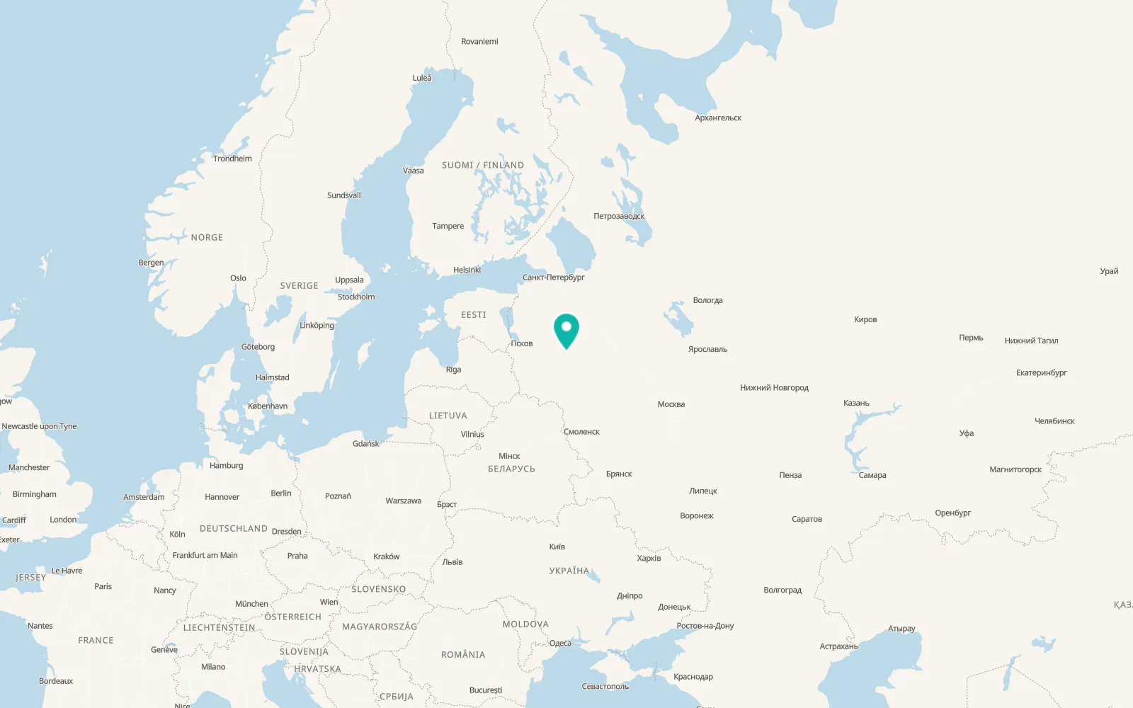 Map of Poddor’ye