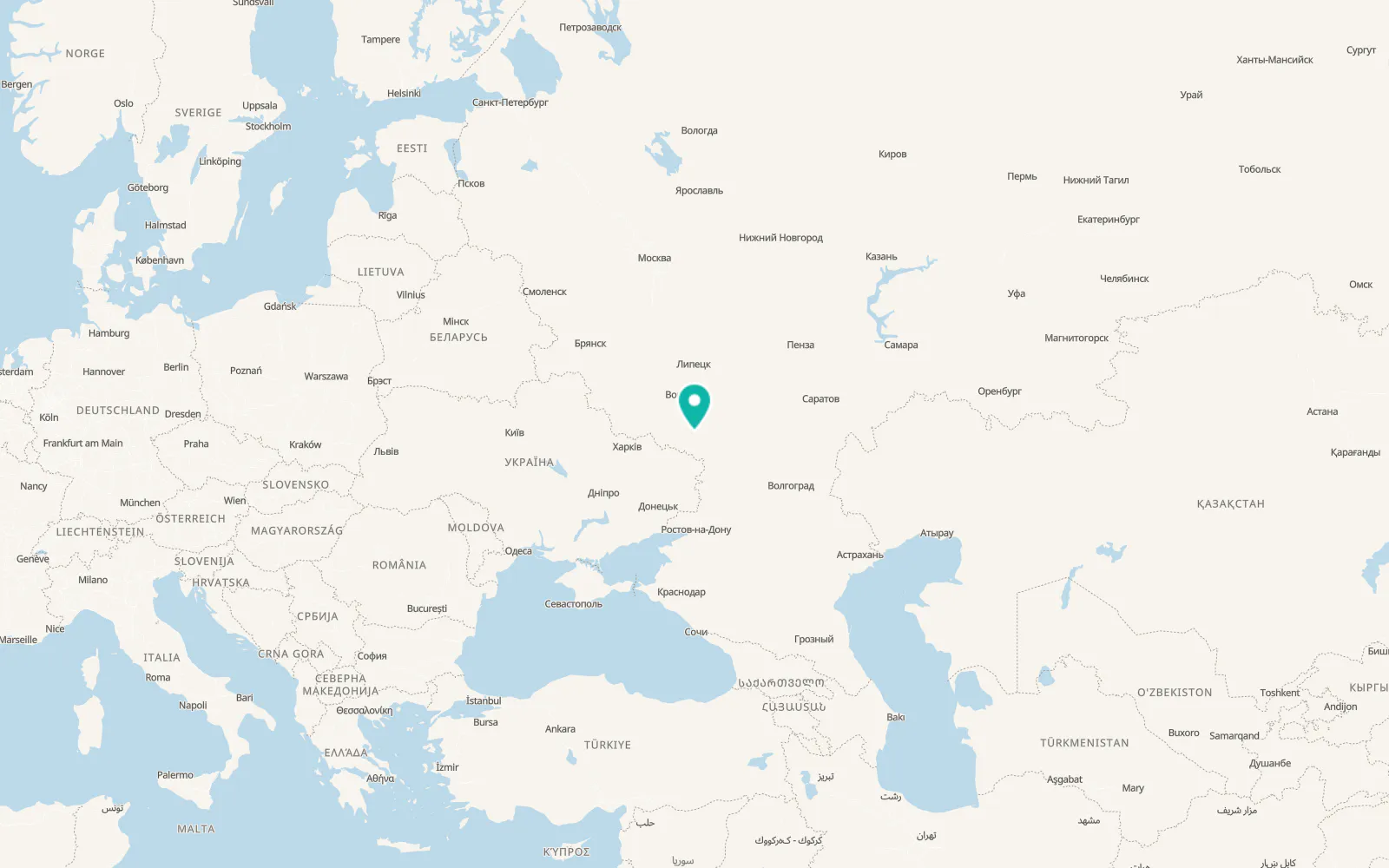 Map of Podgorenskiy