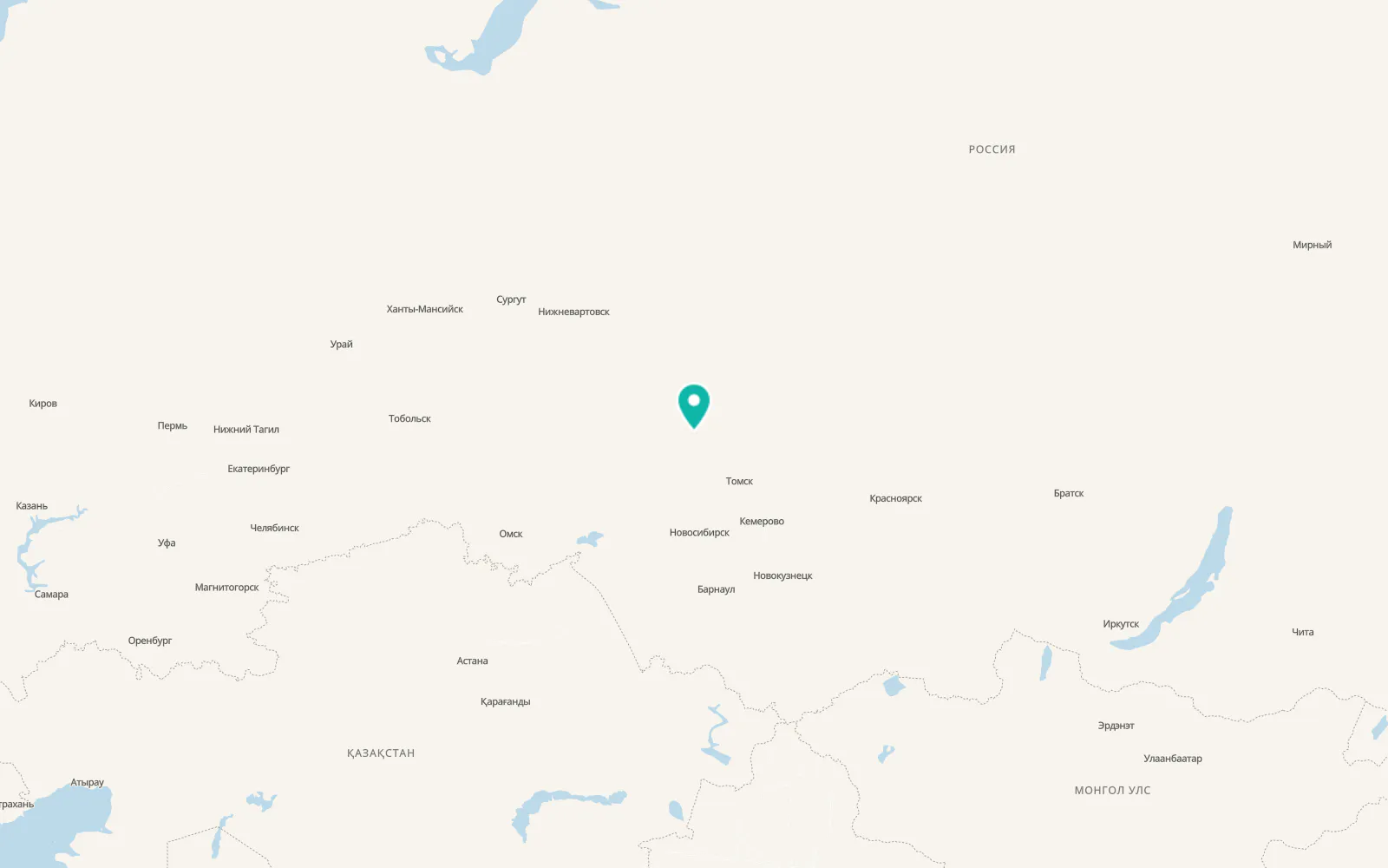 Map of Podgornoye