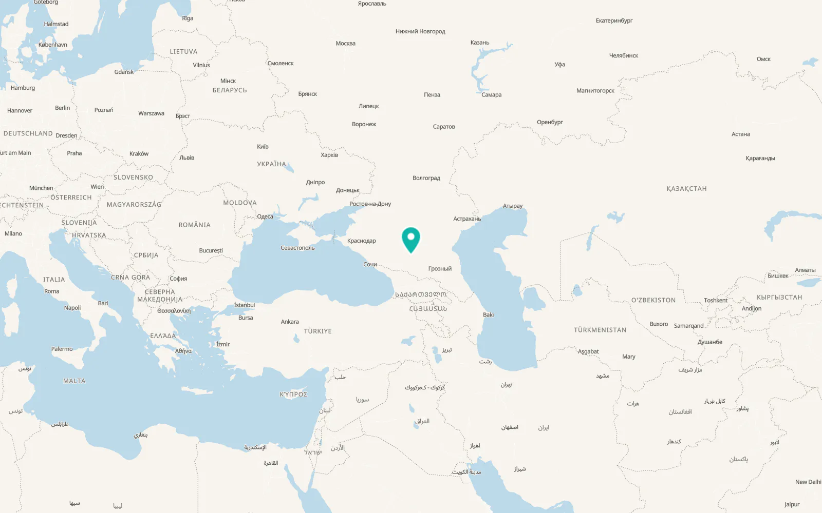 Map of Podkumskiy