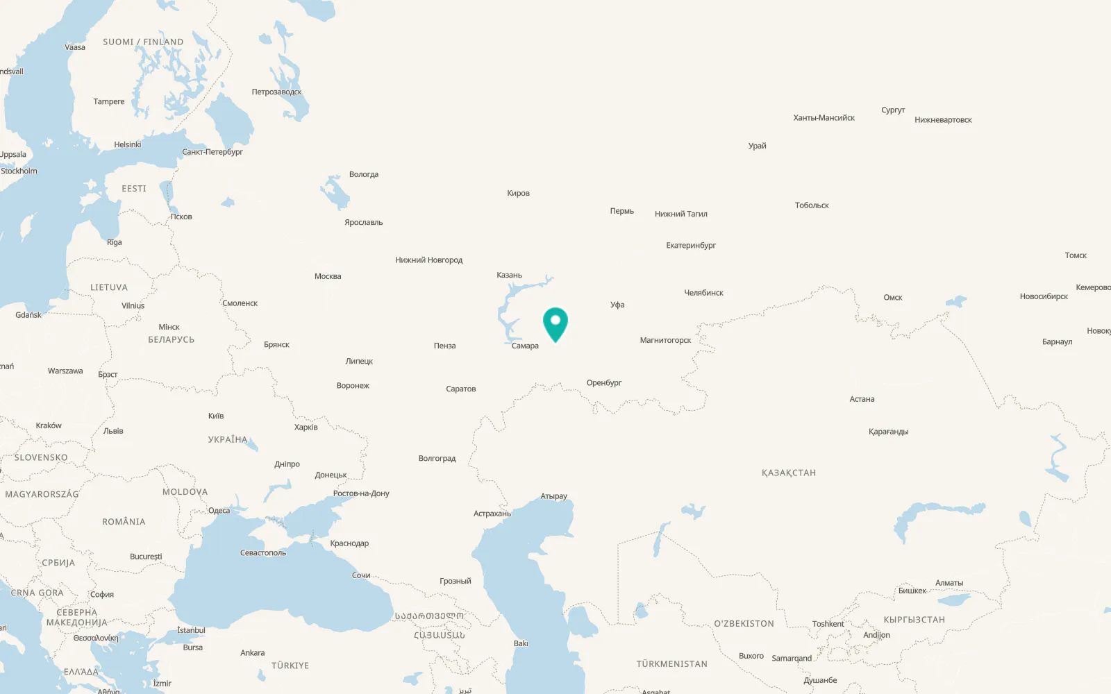Map of Podsolnechnoye