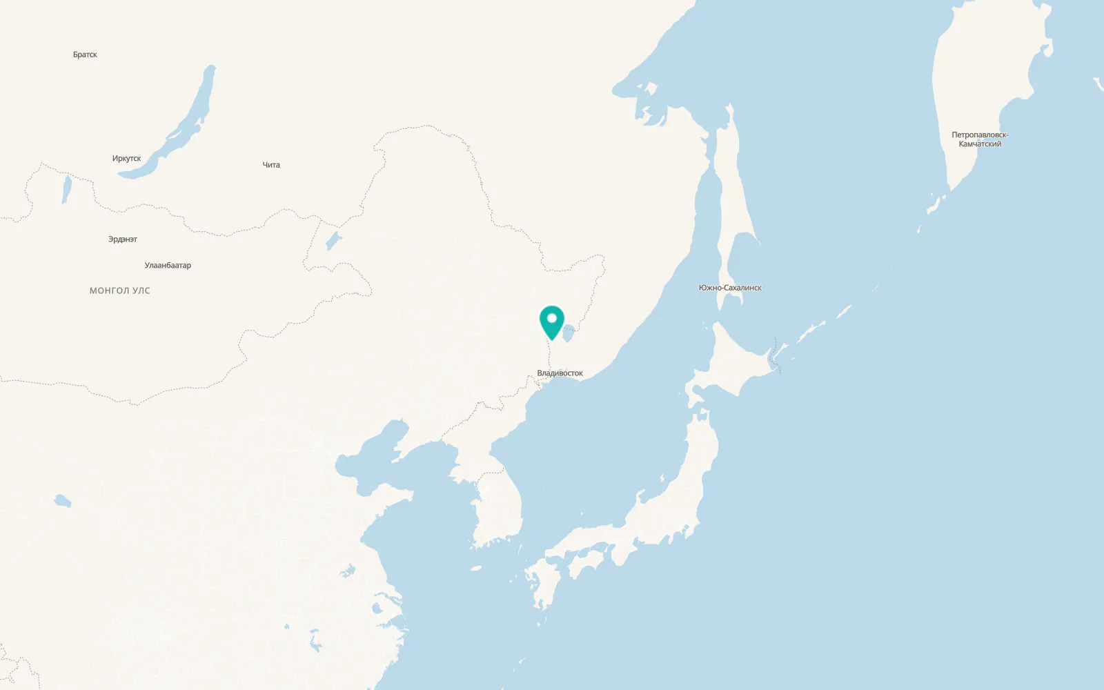 Map of Pogranichnyy