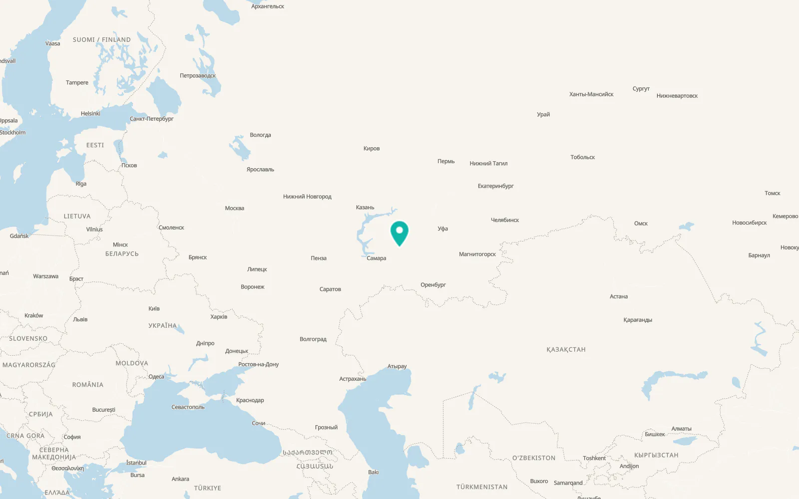 Map of Pokhvistnevo