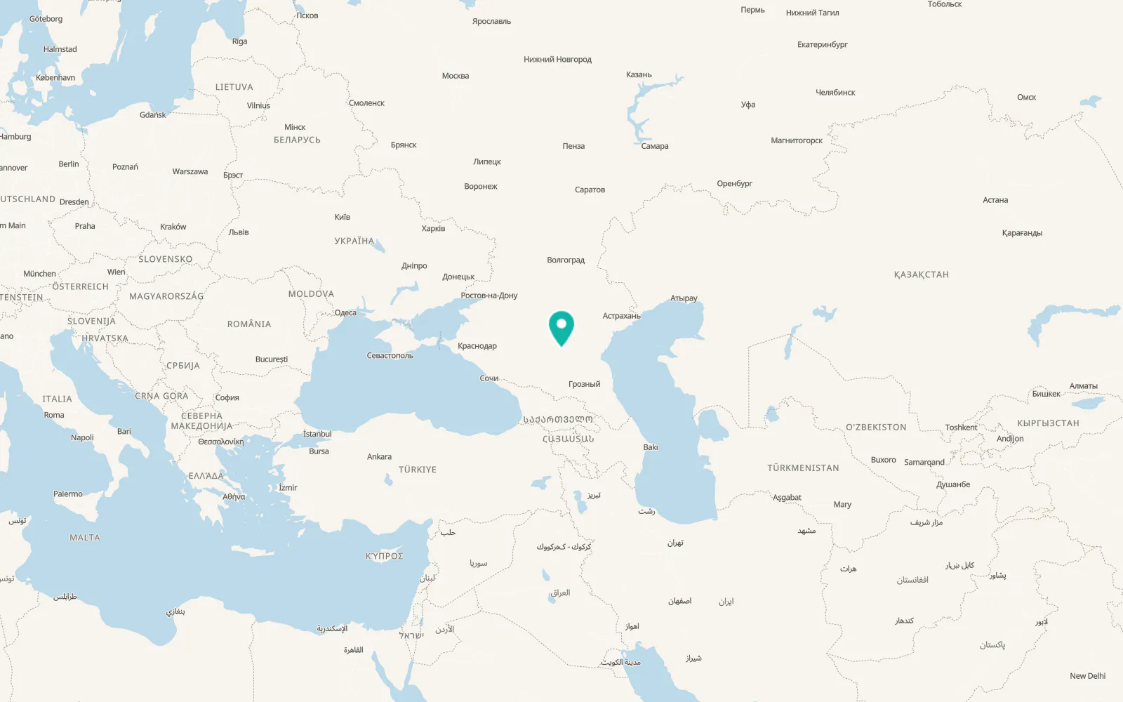Map of Pokoynoye