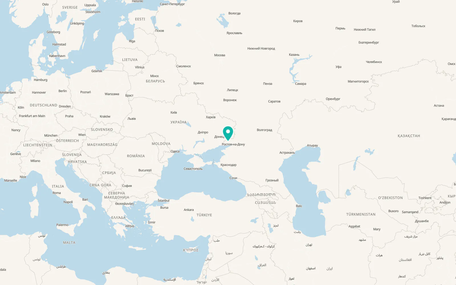 Map of Pokrovskoye