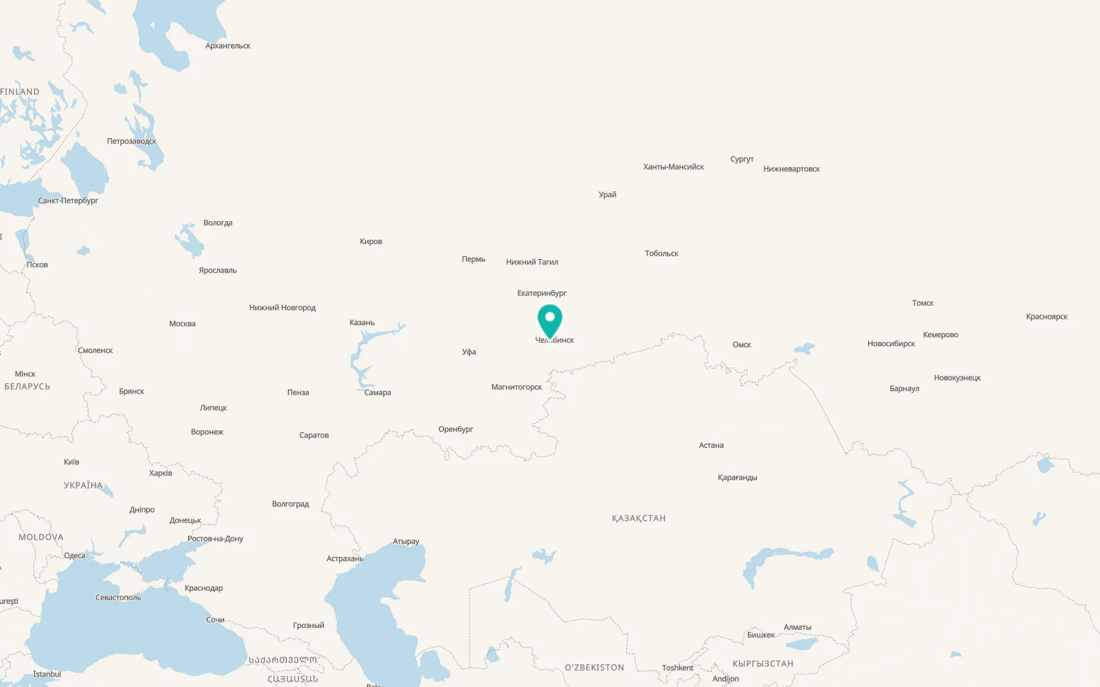 Map of Poletayevo