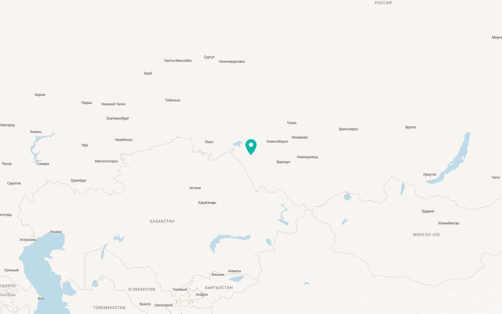 Map of Polovinnoye