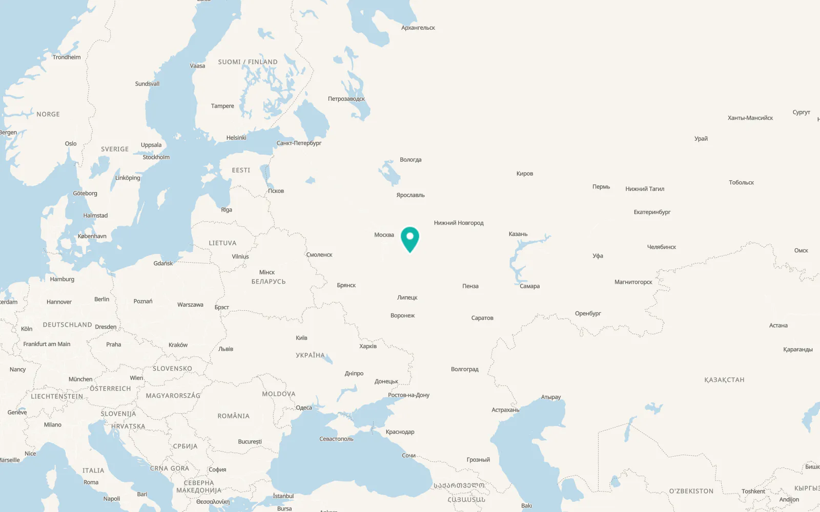 Map of Polyany