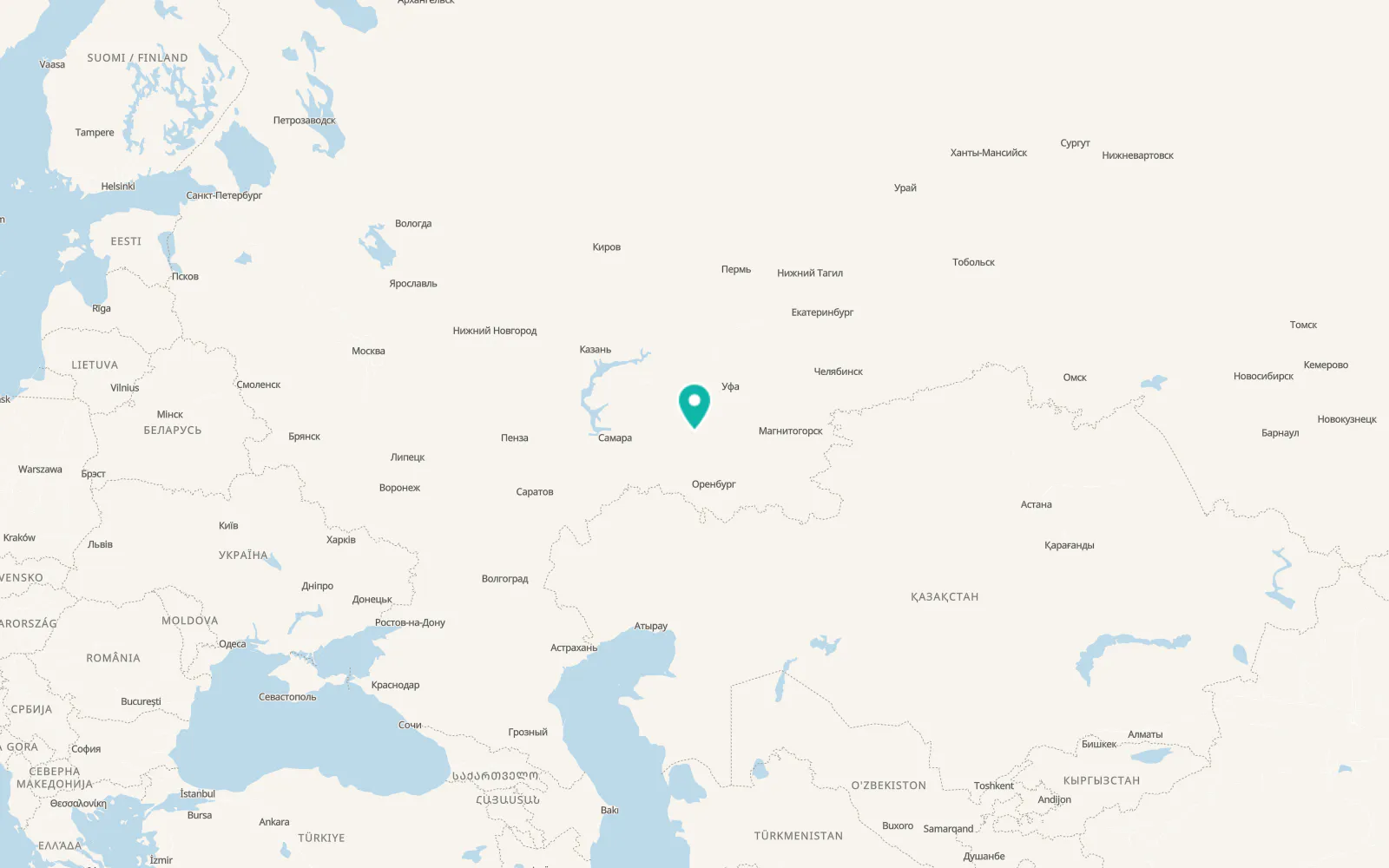 Map of Ponomarëvka