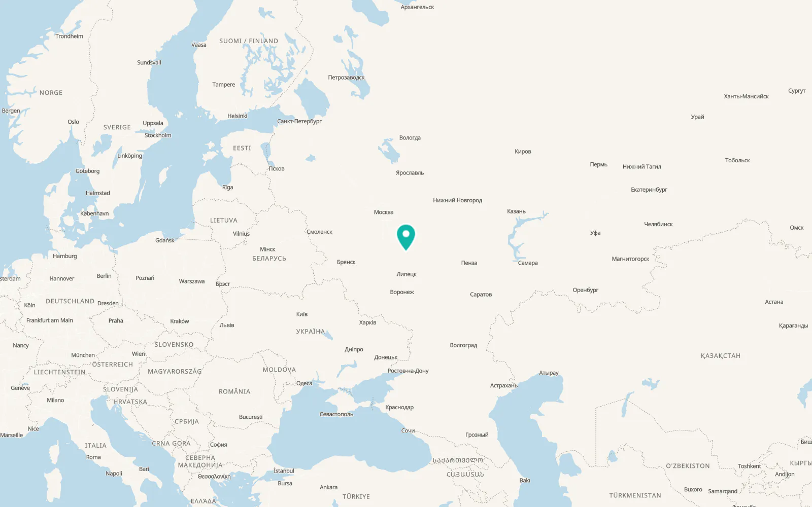 Map of Poplevinskiy