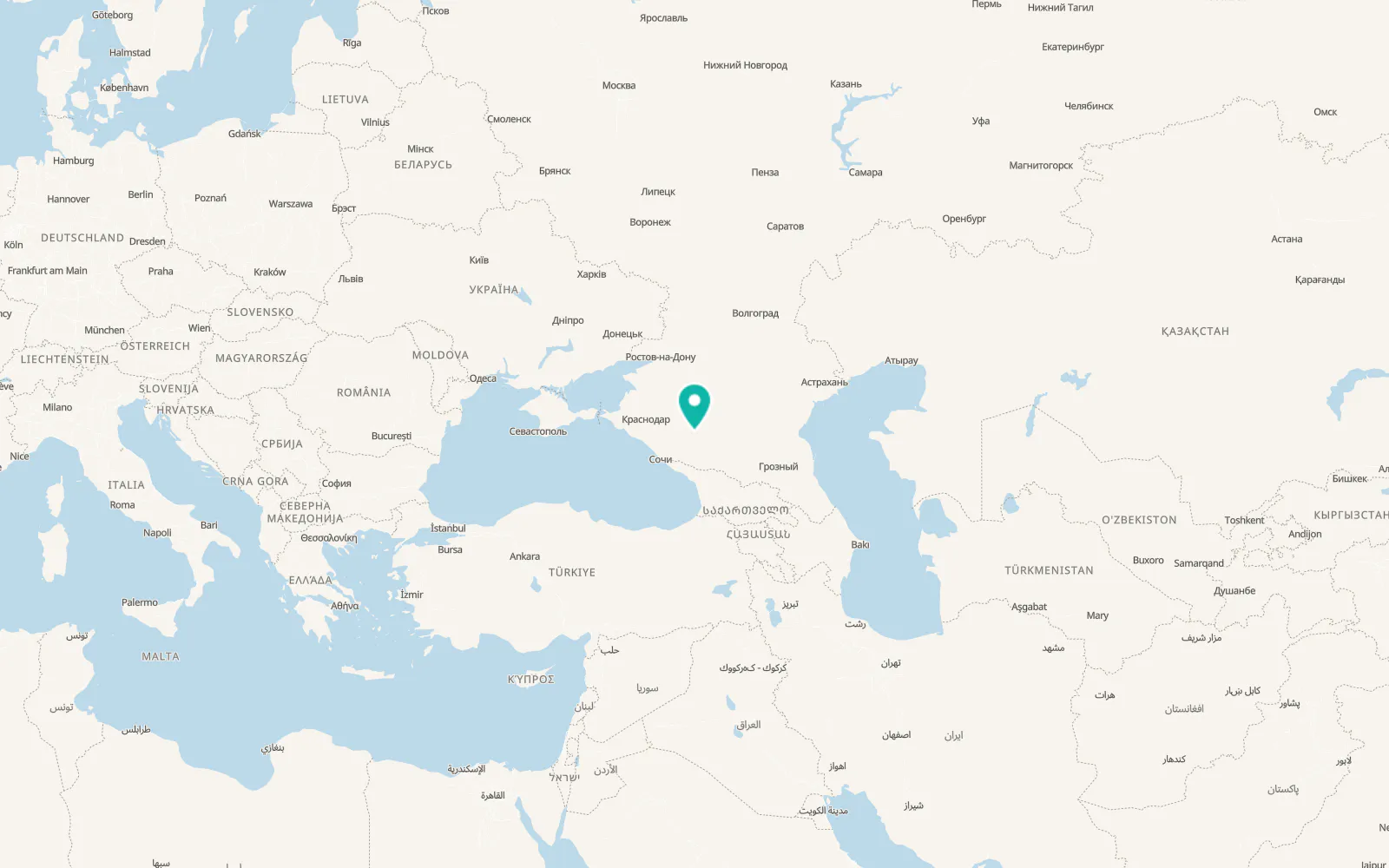 Map of Poputnaya