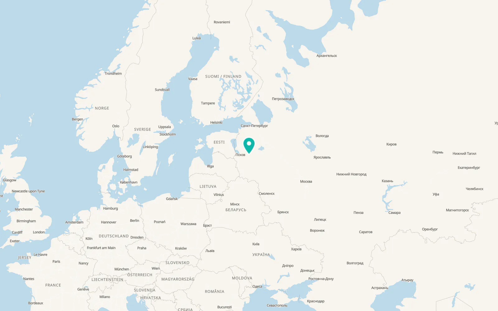 Map of Porkhov