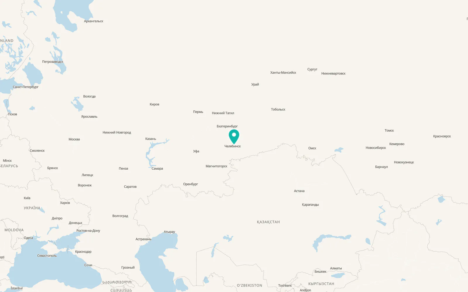 Map of Potanino
