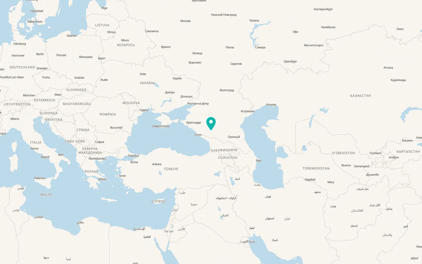 Map of Pravokubanskiy