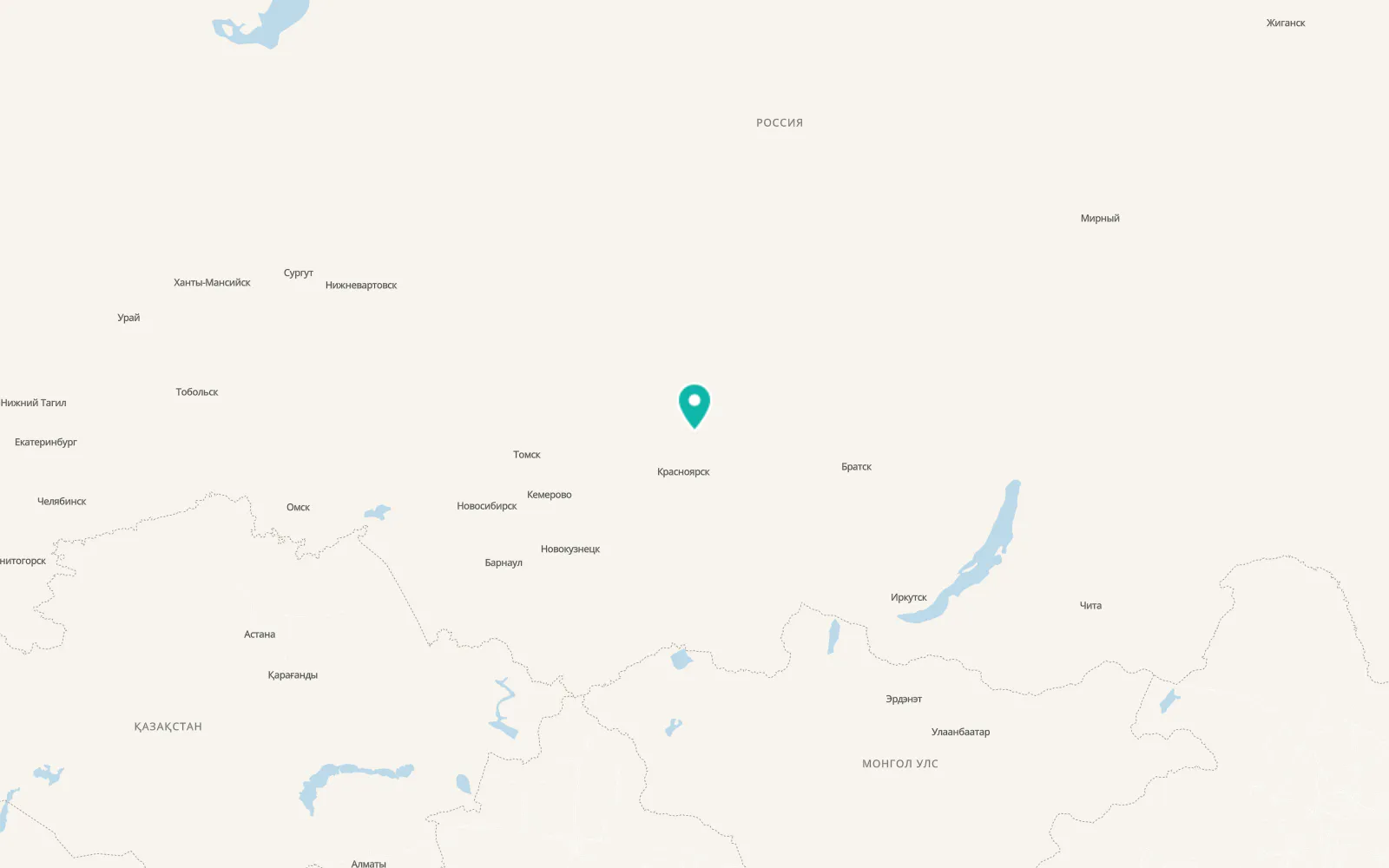Map of Predivinsk