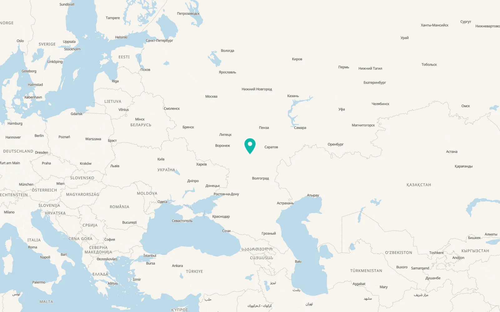 Map of Preobrazhenskaya
