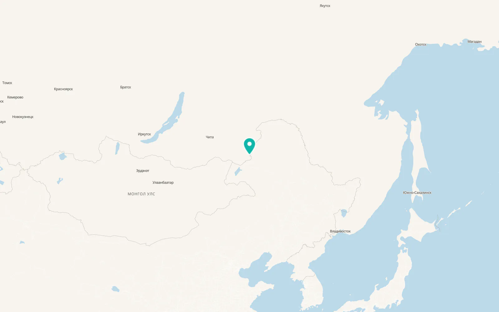 Map of Priargunsk