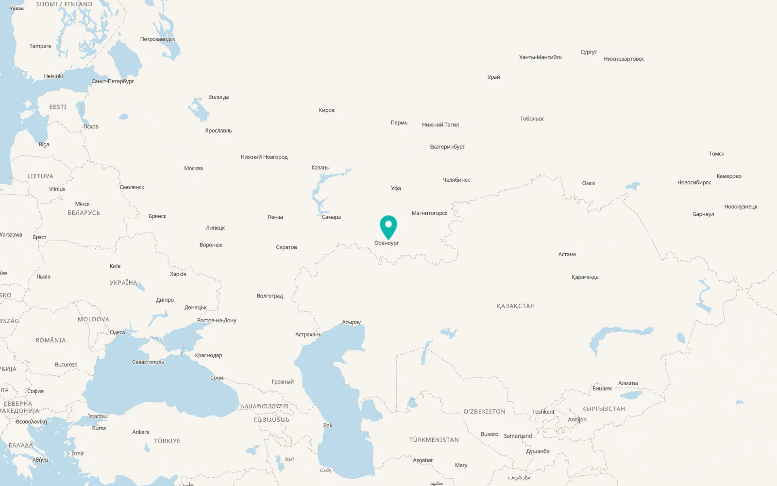 Map of Prigorodnyy