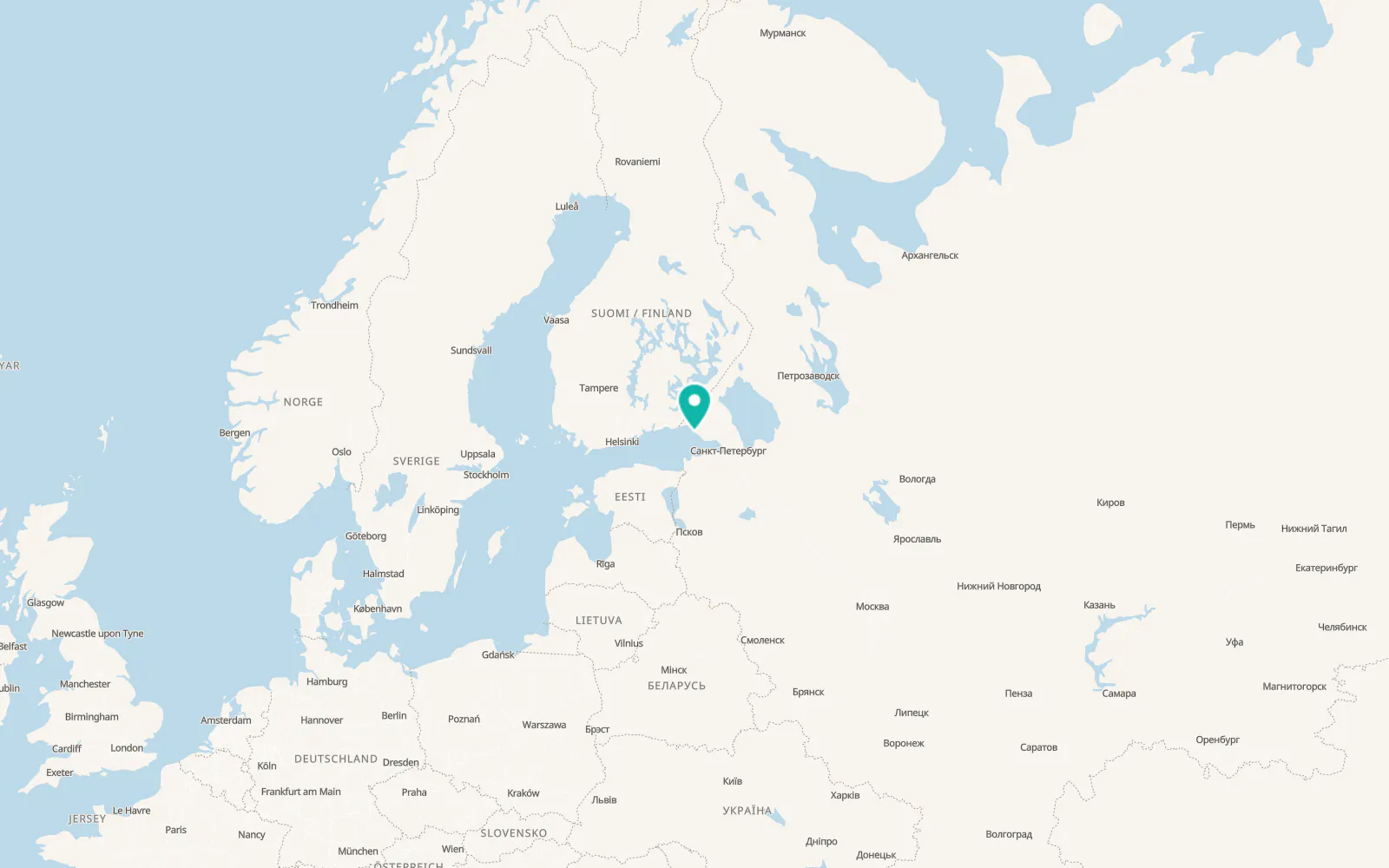 Map of Primorsk