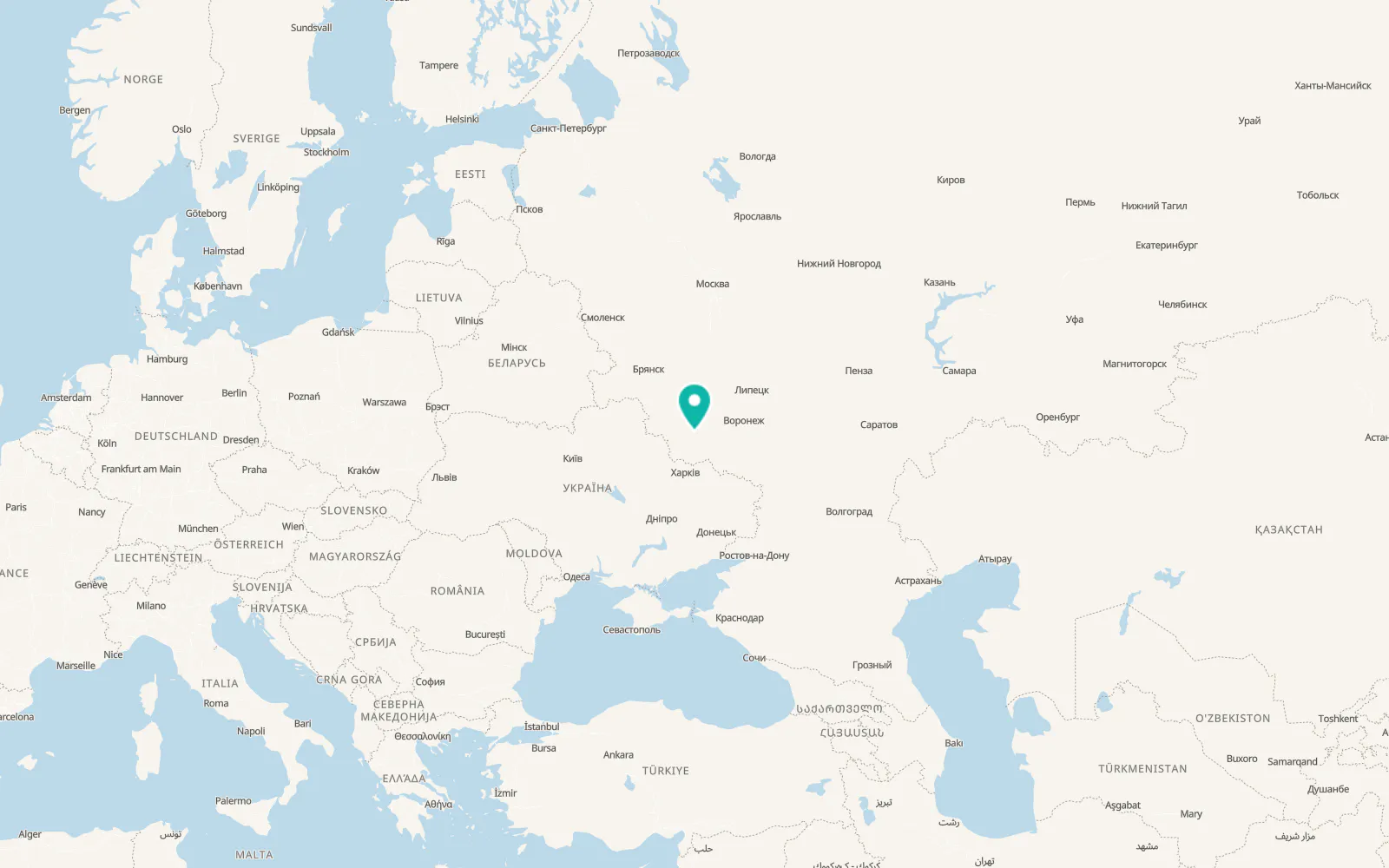 Map of Pristen’